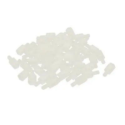 50 Pcs M3 7mm+6mm Male Female Thread Nylon PCB Hex Stand-Off Screw Spacer