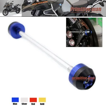 For BMW R1200R/GS 2004-2009, R1200RT 2005-2010 Motrcycle Front Axle Fork Crash Sliders Wheel Protector Blue