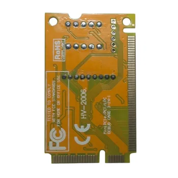 Plastic/Metal 5 x 3 x 1 cm High Stability 3 in 1 Mini PCI-E LPC PC Analyzer Tester POST Card Test For Notebook Laptop Hexadecima