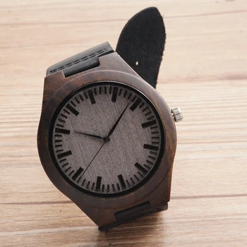 BOBOBIRD Limited Edition Bamboo Wooden Watches Men's Luxury Brand Designer Watch Leather Band Quartz Watches for Men In Gift Box