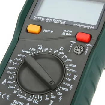 MASTECH MY64 Digital Multimeter DMM Frequency Capacitance Temperature Meter Tester w/ hFE Test Ammeter Multitester Multimetro