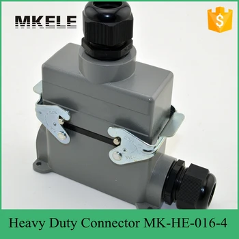 MK-HE-016-4 plastic screw industrial heavy duty 400 volt wire connector,Harting heavy duty connector