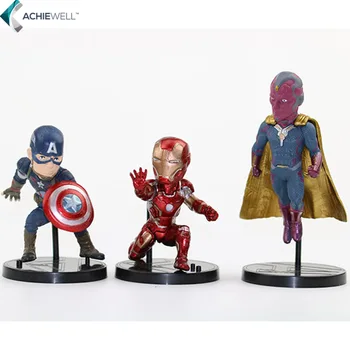 Marvel Avengers 2 Age of Ultron Hulk Black Widow Vision Ultron Iron Man Captain America Action Figures Model Toys 6pieces/set