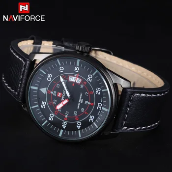 2016 New Design Military Style Watch Men's Leather Strap Sports Watches Men Quartz Hour Date Clock Fashion Casual Wrist Watch
