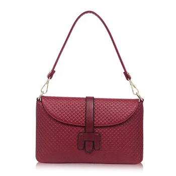 Women Leather Flap Bags Handbags Famous Brands Women Leather Handbags Women Bolsos Tote Vintage Crossbody Bag ST202 Burgundy