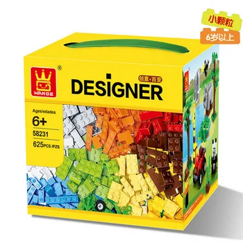 Wange 58231 Classic DIY 625 Pcs Classic Creative Building Blocks Bricks Game Educational Toys for children Decool Lepin