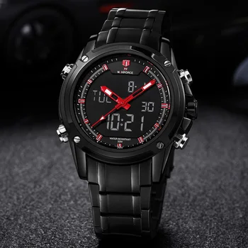NAVIFORCE Sport Clock Men's Quartz Wrist Watch Military Watch For Men Full Steel Men Watch Relogio masculino Reloj Hombre 2016