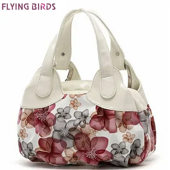 FLYING BIRDS! women leather handbags Popular flower pattern Women handbags shoulder bag ladies women's bags bolsas tote SH462