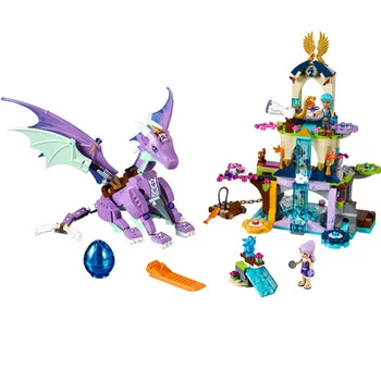 Elves 10549 The Dragon Sanctuary Building Bricks Blocks Set DIY Educational Toys Compatible with Lepine 41178 Friends For Girl