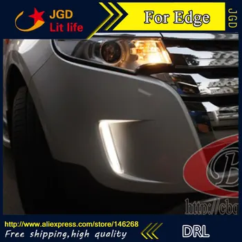 12V 6000k LED DRL Daytime running light for Ford Edge fog lamp frame Fog light