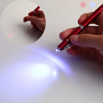 4 in 1 Laser Pointer LED Torch Touch Screen Stylus Ball Pen for iPhone for Ipad for Samsung Portable