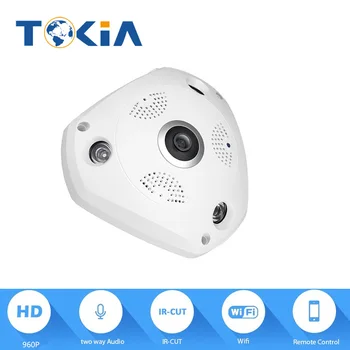 1.3MP 960P Wireless IP Wifi Camera 360degree panoramic view Wireless Home Security Alarm System Surveillance cameras with wifi