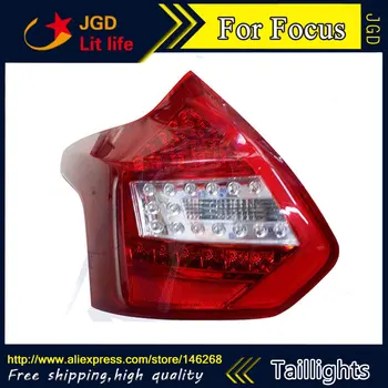 Car Styling tail lights for Ford Focus 2012 2013 LED Tail Lamp rear trunk lamp cover drl+signal+brake+reverse