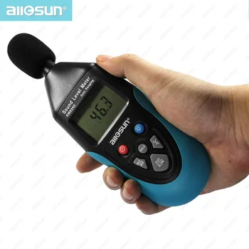 All-sun EM2242 Professional Digital Sound Level Meter Tester 31.5Hz~8KHz 30-130 dBA 35-130 dBC 4 Digits LCD