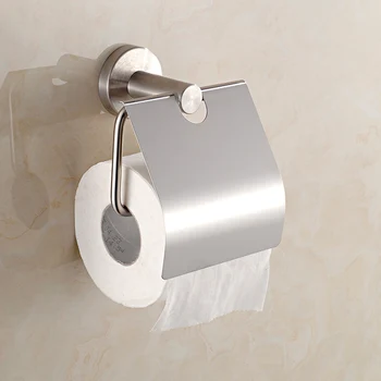 Stainless steel toilet paper rack wall mounted brushed roll paper tissue towel holder bathroom accessories porta papel higienico