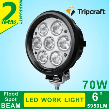 High power 70W LED WORK LIGHT led Driving Light 6 inch Offroad flood Beam12V/24V FOR 4X4 Truck led spotlight car Saveon 96w IP67