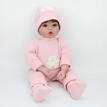 50cm Doll Reborn Babies Silicone Lifelike Realistic Baby Dolls Kids Growth Partners birth reborn