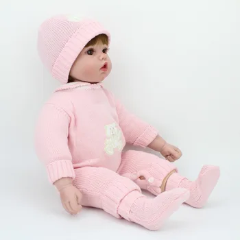 50cm Doll Reborn Babies Silicone Lifelike Realistic Baby Dolls Kids Growth Partners birth reborn