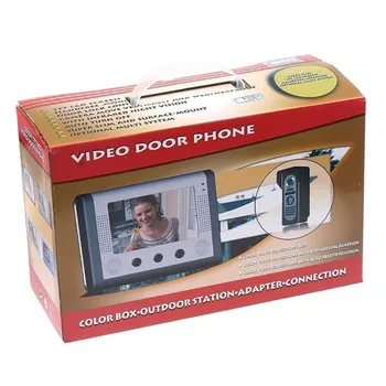 Waterproof door access control system 7 inch color screen villa apartment vide door phone system IR night version video intercom