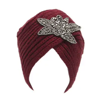 2017 Fashion Knitting Wool Hat Womens Winter Warm Knit Crochet Ski Female Hat Braided Turban Headdress Solid Cap Gorros Dec14