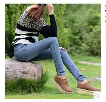 Pretty fashion women jeans pencil pants female skinny autumn /winter denim trousers lady long slim fit pants S634