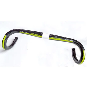New brand italy full carbon road handlebar bent bar with bar belt T700 carbon fiber high Modulus UD gloss 175g 400/420/440mm