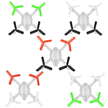 8pcs Propellers Upgrade Version 3-Blade Propeller for Hubsan H107L/C/D RC Quadcopter Vehicles & Remote Control Toys
