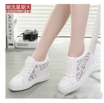 Spring summer new women's shoes wholesale flat Mesh single shoes female leisure shoes white mesh casual shoes