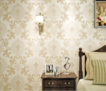 3D Non-woven Wallpaper Damask European Vintage Wallpaper Wall Covering Paper For Backdrop Textured Wall Papers Home Decor