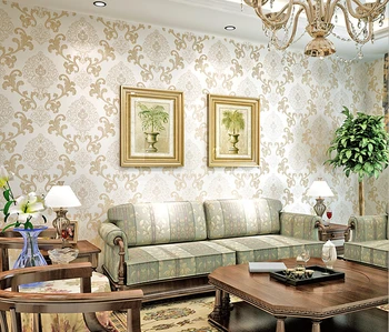 3D Non-woven Wallpaper Damask European Vintage Wallpaper Wall Covering Paper For Backdrop Textured Wall Papers Home Decor