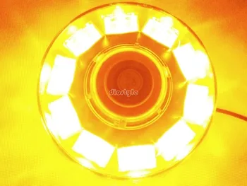 30W 10 LED Car Emergency Beacon Light Bar Strobe Warning Lamp High Power Amber