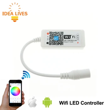 Wifi LED RGB Controler DC12V MIni Wifi RGB LED Controller for RGB LED Strip.