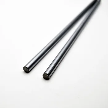 2 Pc 6mm Linear Shaft Chrome OD 6mm L 400mm WCS Round Steel Rod Bar Cylinder Linear Rail For xyz cnc parts