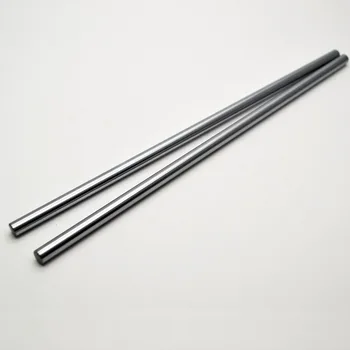 2 Pc 6mm Linear Shaft Chrome OD 6mm L 400mm WCS Round Steel Rod Bar Cylinder Linear Rail For xyz cnc parts
