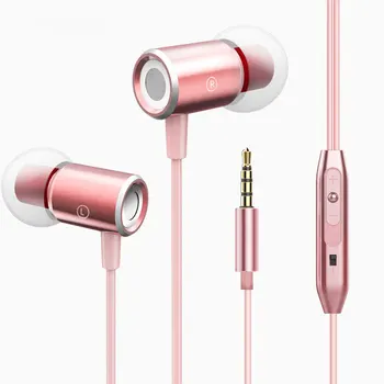 Metal Earbuds Super Bass Earphone Professional Headset with Mic for Airpods Xiaomi Mobile Phone Magnetic Earpiece MP3 Player