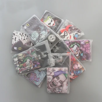 Comics Dc MOVIE The Joker Wallet Avenger Villains Wallet Leather Anime Batman Purses ID Card Holder Short Cartoon Wallet For Boy