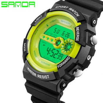SANDA Luxury Brand Men Women Sports Watches Digital LED Military Watch Waterproof Outdoor Casual Wristwatches Relogio Masculino