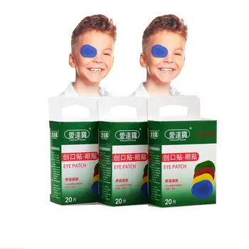 60PCs/3Boxes Colorful Breathable Eye Patch Band Aid Medical Sterile Eye Pad Adhesive Bandages First Aid Kit