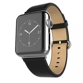6 Colors Luxury Genuine Leather Watchband for Apple Watch Sport iWatch 38mm/42mm Watch Wrist Strap Bracelect Replacement