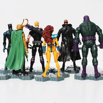 The Avengers 2 Age of Ultron PVC Action Figure Toys Superheroes Black Widow Loki Hawkeye Nick Fury Phoenix Figure Toy 6Pcs/set