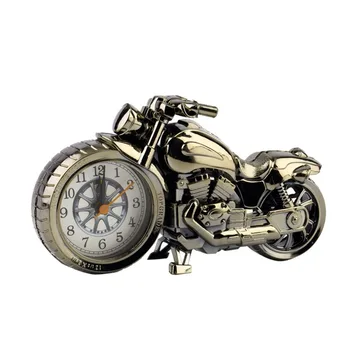 Motorcycle Creative Vintage Desktop Pocket Watches Motorbike Pattern Birthday Gift Cool Quartz watch 2017 Relogio