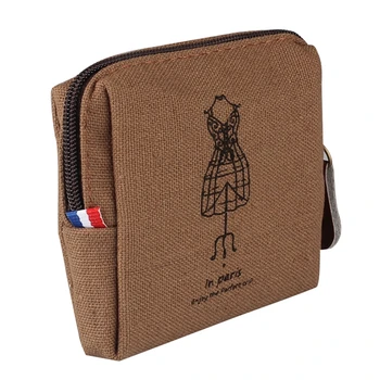 2016 Hot New,Coin Purse Womens Mini Retro Lady Purses Canvas Wallet zipper Card Holders ClutchBag Handbag
