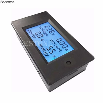1PC New 1pc AC 80-260V LCD Digital 20A Volt Watt Power Meter Ammeter Voltmeter