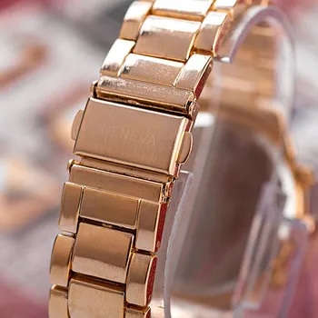 2017 Women Dress Watches Stainless Steel Watch Women Luxury Silver Rose Gold Analog Quartz Wrist Watch Time Relogio