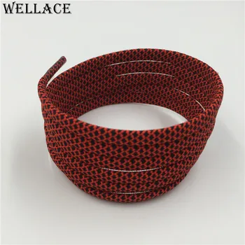 Wellace 7mm Width flat tubular lace styles hiking shoelace replacement shoe laces polyester shoestrings Kith Style 125cm/49''