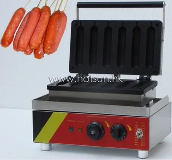 6pcs 110v 220v Electric Commercial Danish bar Philippines Maker Iron Baker Machine