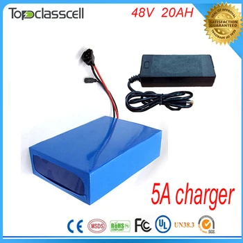 Fast 5A charger 48v 20ah lithium ion battery / electric bike battery / 1000W Electric bike, Lithium Ion Battery 48V 20AH