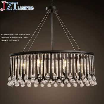 M European - Style Restaurant Crystal Dia33cm Pendant Lamps Living Room Bar American Aisle Piaoguang Hotel Hanging Use Lights