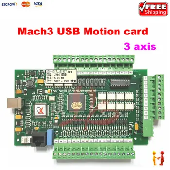 CNC Mach3 USB 3 Axis Motion Control Card Breakout Board