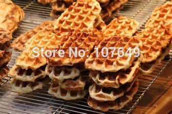 110V 220V Commercial Use Non-stick Electric Belgian Waffle Liege Baker Machine